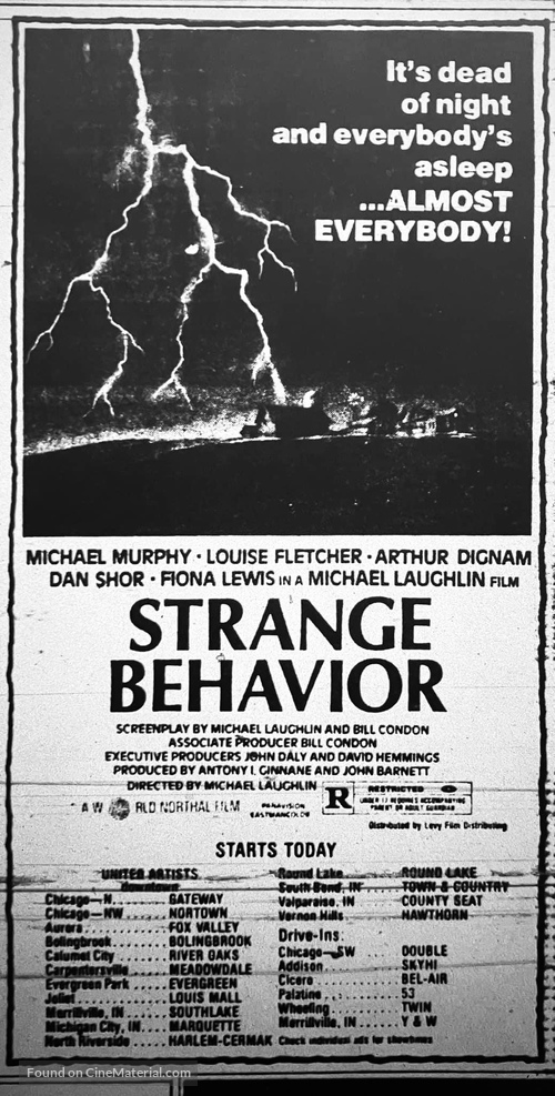 Strange Behavior - poster