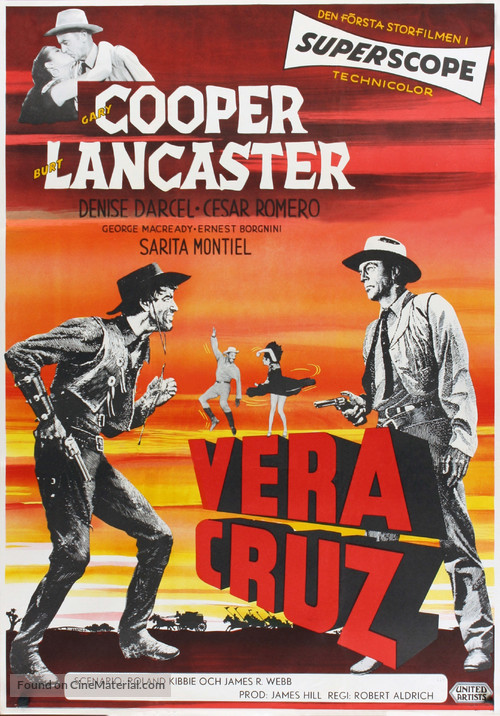 Vera Cruz - Swedish Movie Poster