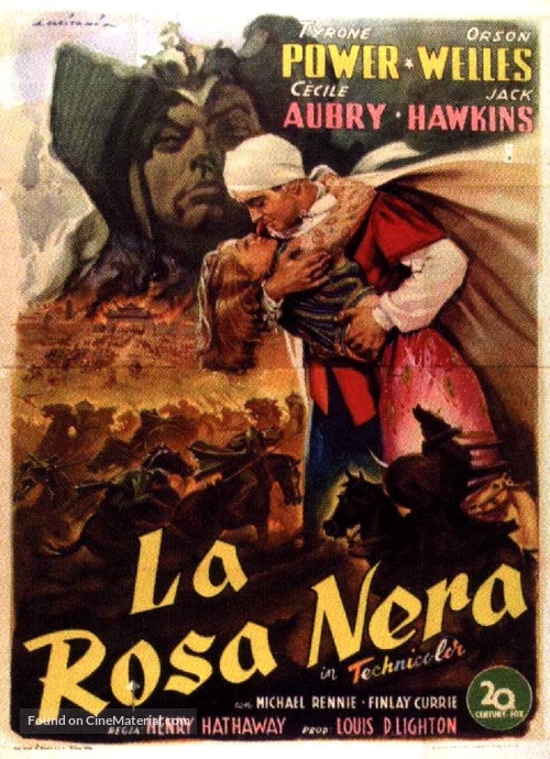 The Black Rose - Italian Movie Poster