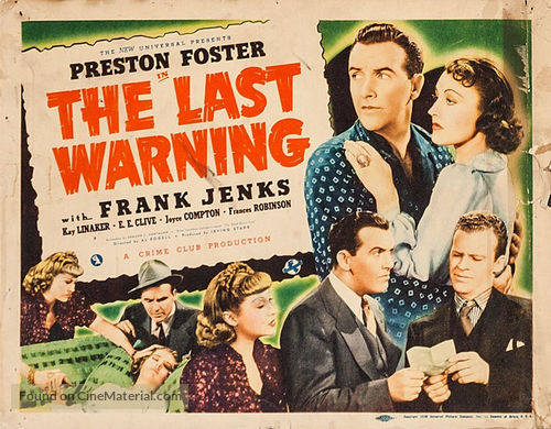 The Last Warning - Movie Poster