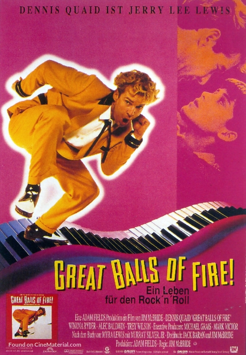 Great Balls Of Fire - German Movie Poster