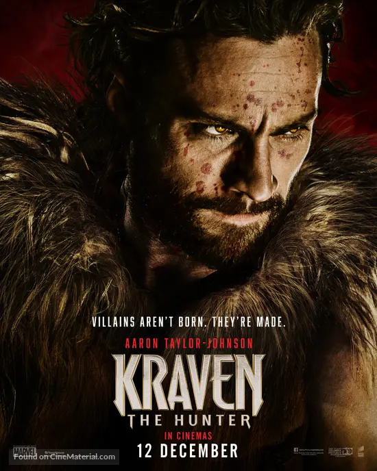 Kraven the Hunter - Irish Movie Poster