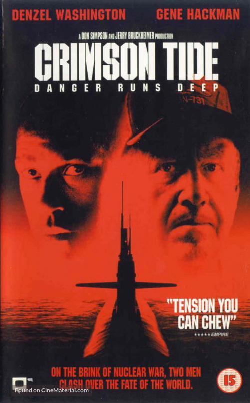 Crimson Tide - British VHS movie cover