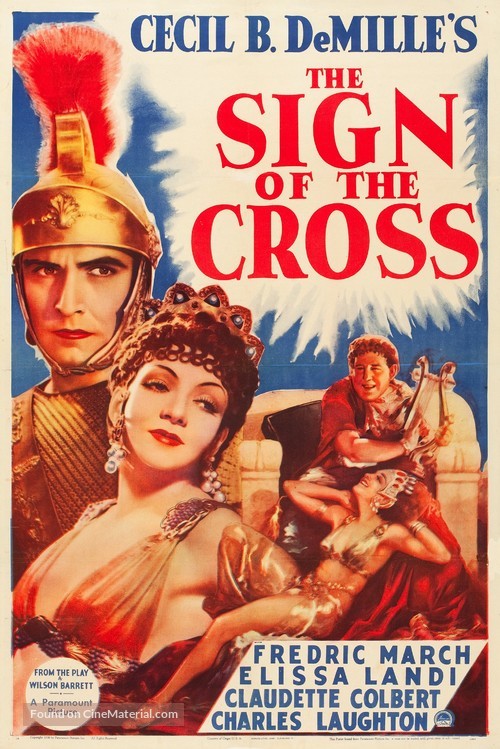 The Sign of the Cross - Re-release movie poster