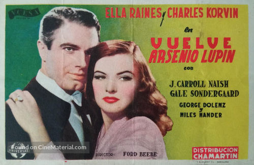 Enter Arsene Lupin - Spanish Movie Poster