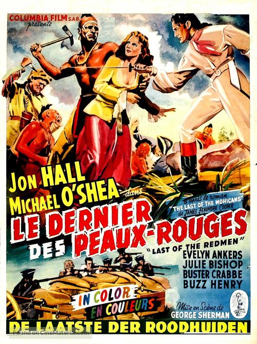 Last of the Redmen - Belgian Movie Poster