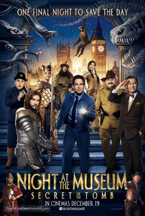 Night at the Museum: Secret of the Tomb - British Movie Poster