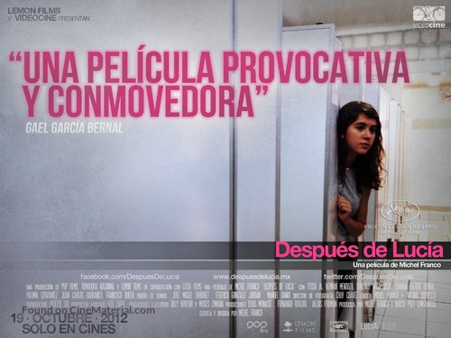Despu&eacute;s de Luc&iacute;a - Mexican Movie Poster