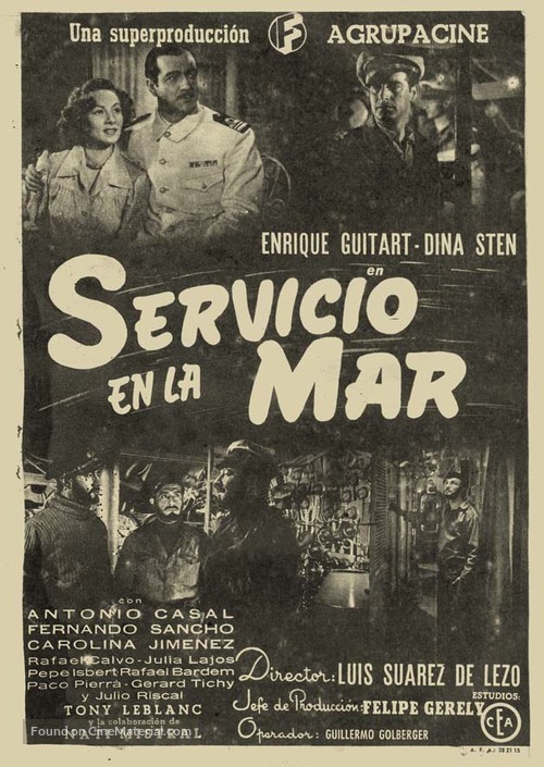 Servicio en la mar - Spanish poster