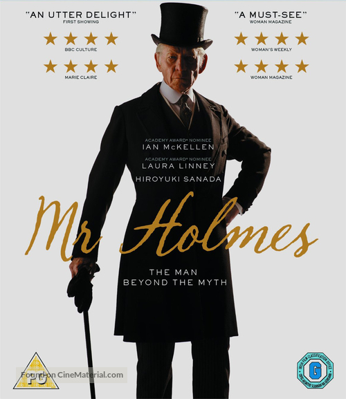 Mr. Holmes - British Blu-Ray movie cover