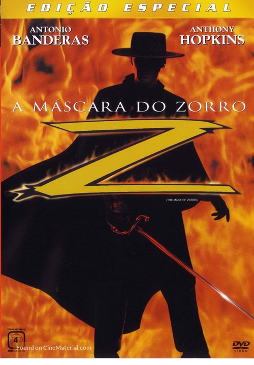 The Mask Of Zorro - Brazilian DVD movie cover