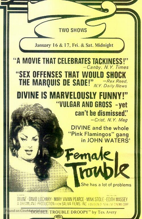 Female Trouble - Movie Poster