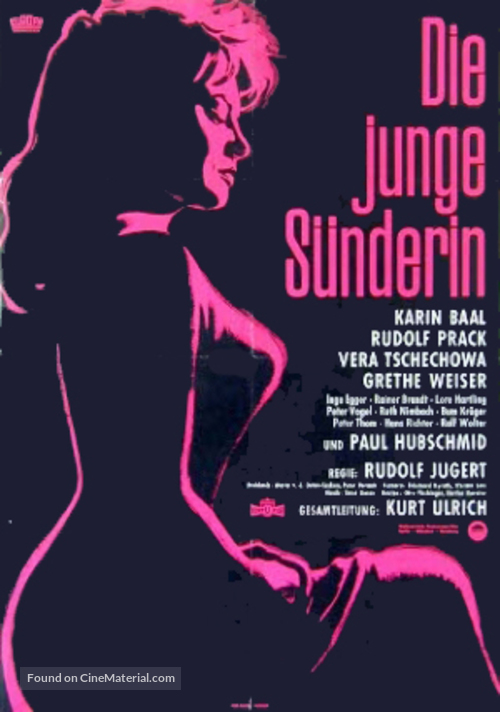 Die junge S&uuml;nderin - German Movie Poster