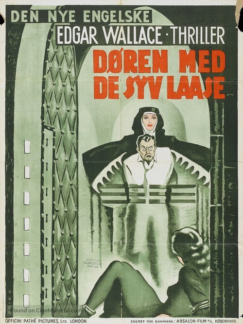 The Door with Seven Locks - Danish Movie Poster