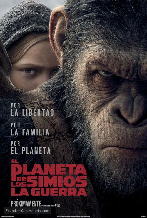 War for the Planet of the Apes - Argentinian Movie Poster