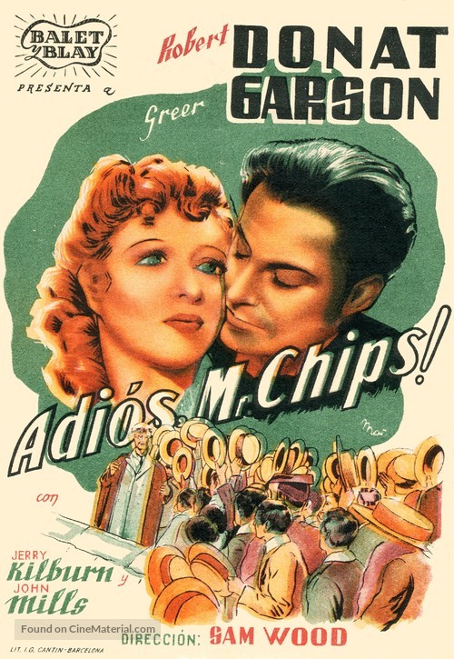 Goodbye, Mr. Chips - Spanish Theatrical movie poster