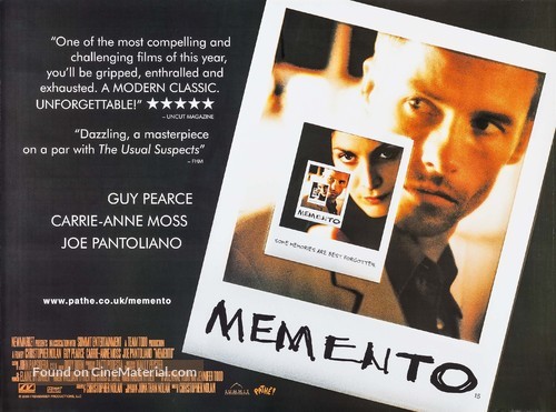 Memento - British Movie Poster