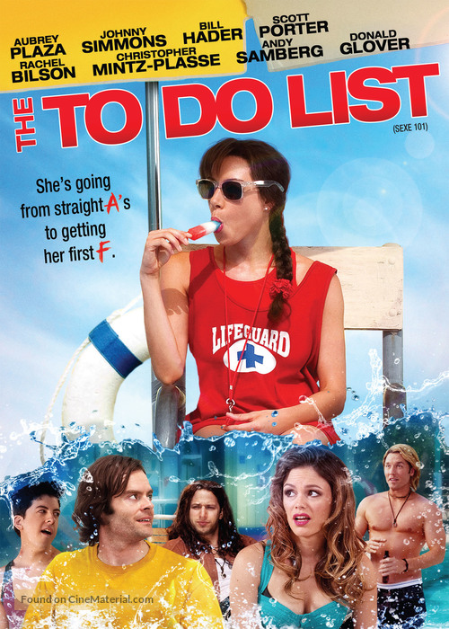 The To Do List - Canadian DVD movie cover
