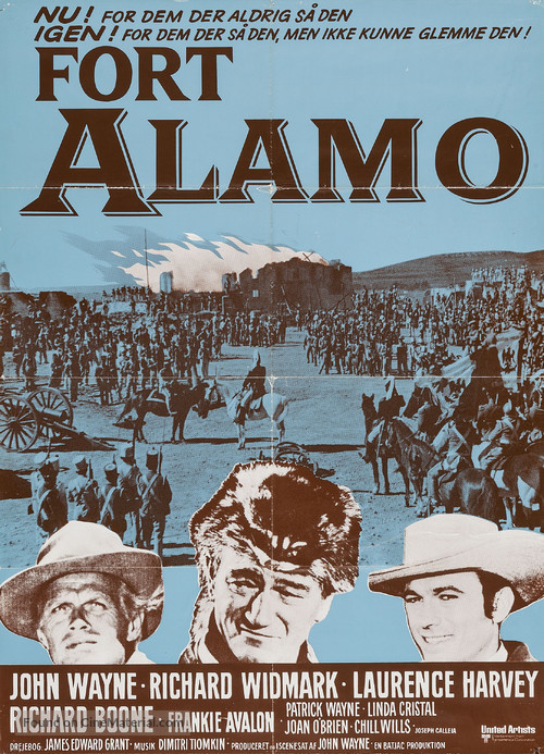 The Alamo - Danish Movie Poster