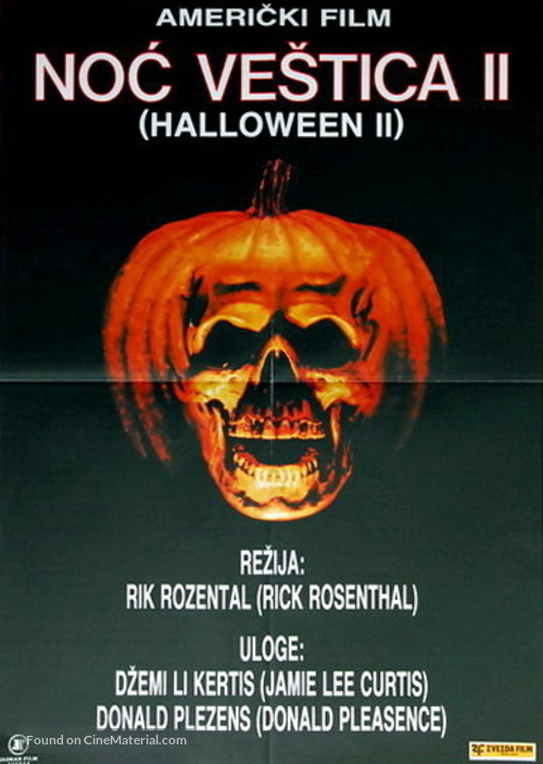 Halloween II - Yugoslav Movie Cover