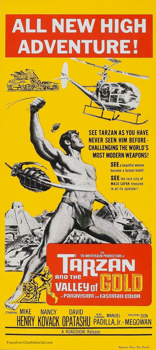 Tarzan and the Valley of Gold - Australian Movie Poster