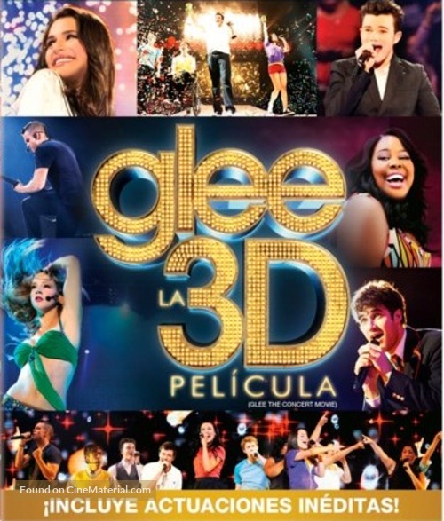 Glee: The 3D Concert Movie - Mexican Blu-Ray movie cover