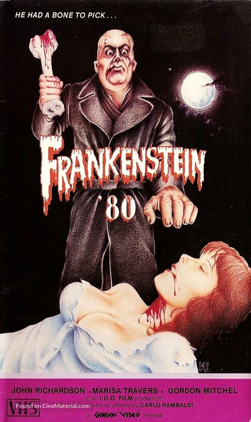 Frankenstein &#039;80 - VHS movie cover