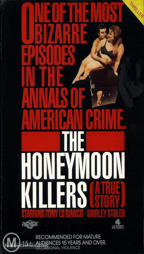 The Honeymoon Killers - Australian VHS movie cover