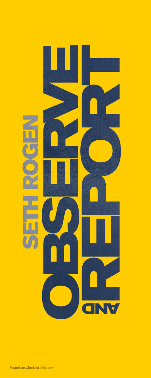 Observe and Report - British Logo