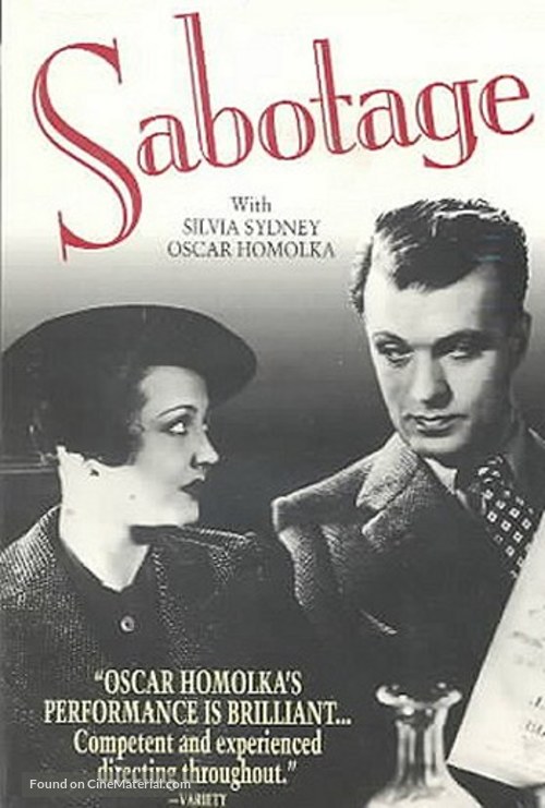 Sabotage - DVD movie cover