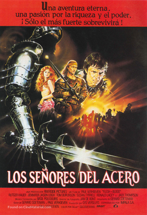 Flesh And Blood - Spanish Movie Poster