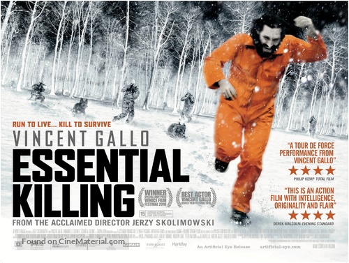 Essential Killing - British Movie Poster