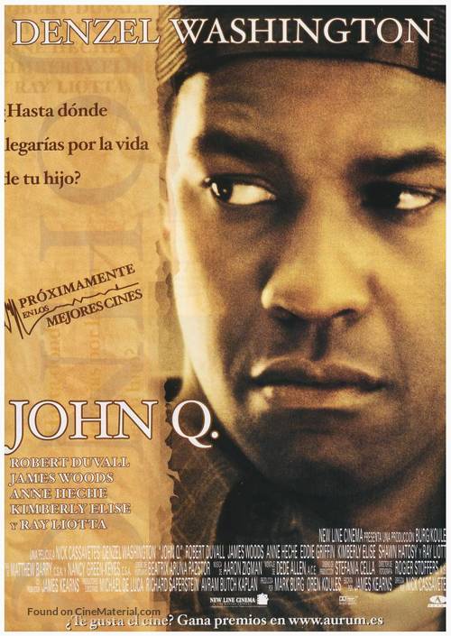 John Q - Spanish Movie Poster