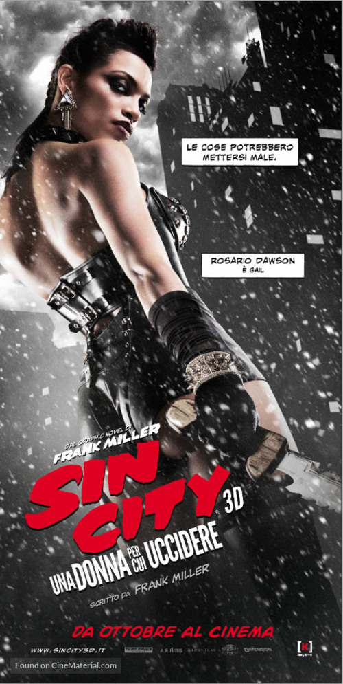 Sin City: A Dame to Kill For - Italian Movie Poster