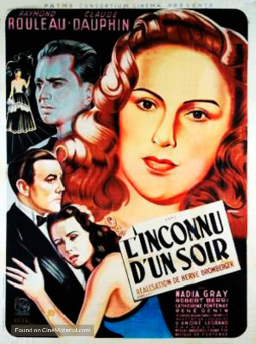 L&#039;inconnu d&#039;un soir - French Movie Poster