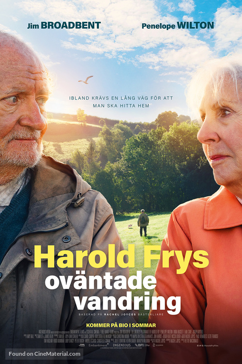 The Unlikely Pilgrimage of Harold Fry - Swedish Movie Poster