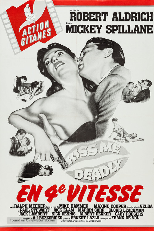 Kiss Me Deadly - French Movie Poster