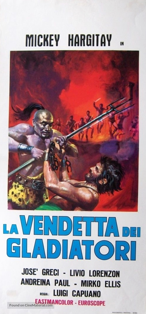 Vendetta dei gladiatori, La - Italian Movie Poster