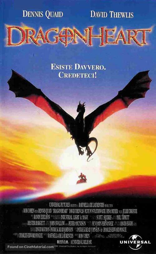 Dragonheart - Italian VHS movie cover