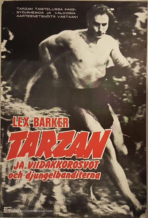 Tarzan&#039;s Savage Fury - Finnish Movie Poster