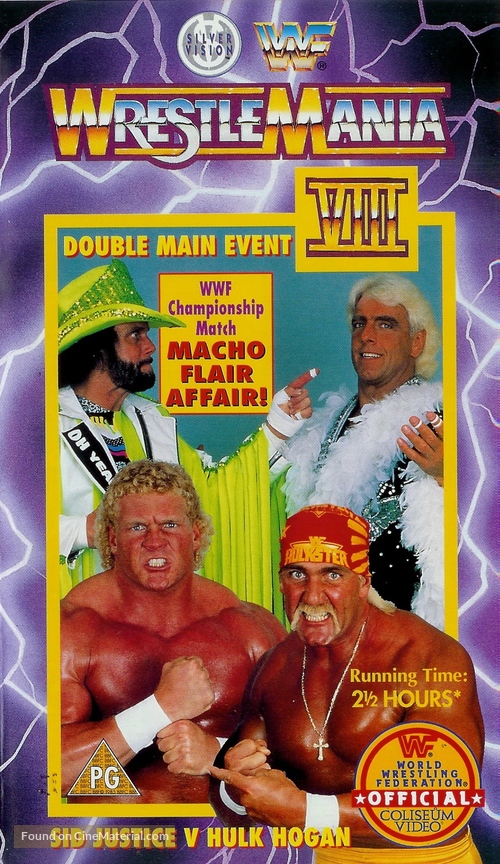 WrestleMania VIII - British VHS movie cover