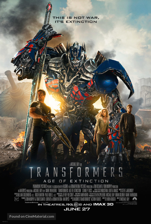 Transformers: Age of Extinction - Theatrical movie poster