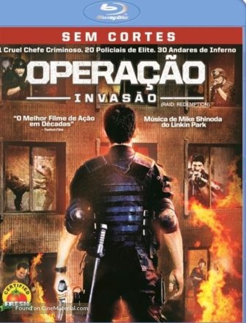 Serbuan maut - Brazilian Blu-Ray movie cover