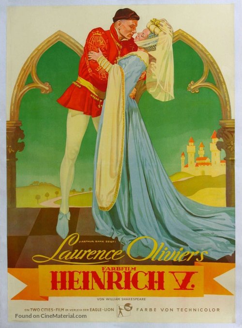 The Chronicle History of King Henry the Fifth with His Battell Fought at Agincourt in France - German Movie Poster