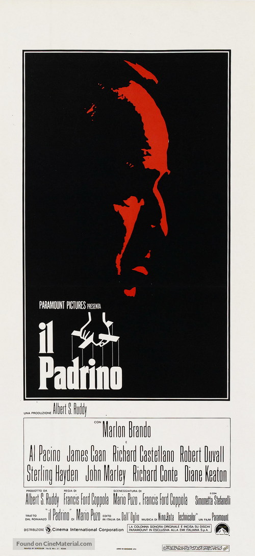 The Godfather - Italian Movie Poster
