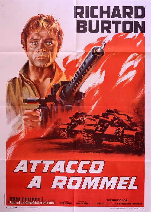 Raid on Rommel - Italian Movie Poster