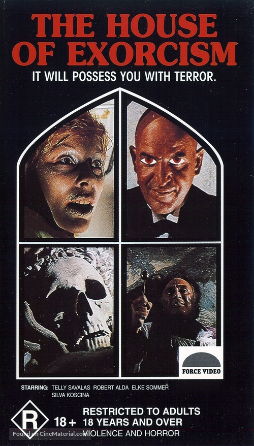 The House of Exorcism - Australian VHS movie cover