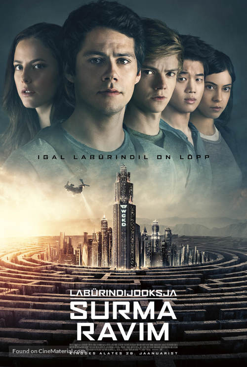 Maze Runner: The Death Cure - Estonian Movie Poster