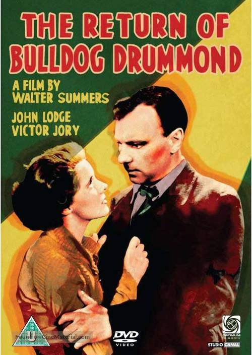 The Return of Bulldog Drummond - British DVD movie cover