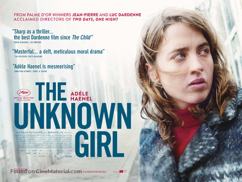 La fille inconnue - British Movie Poster